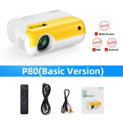 ดูภาพ 2800 Lumen Mini โปรเจคเตอร์ Led P80โปรเจคเตอร์แบบพกพา1080P Proyector สำหรับ Home เครื่องฉายวิดีโอเด็กของขวัญ เพิ่มเติม 2800 Lumen Mini โปรเจคเตอร์ Led P80โปรเจคเตอร์แบบพกพา1080P Proyector สำหรับ Home เครื่องฉายวิดีโอเด็กของขวัญ