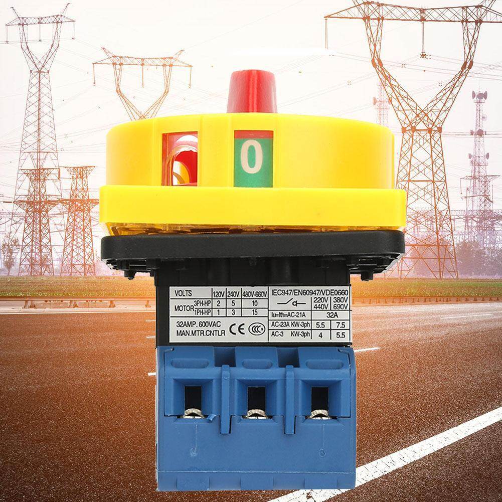 【Jianak】25A/32A Tải Ngắt Mạch Chuyển Đổi 3 Cực 2-Vị Trí Quay Cam ON-OFF Công Tắc Nguồn