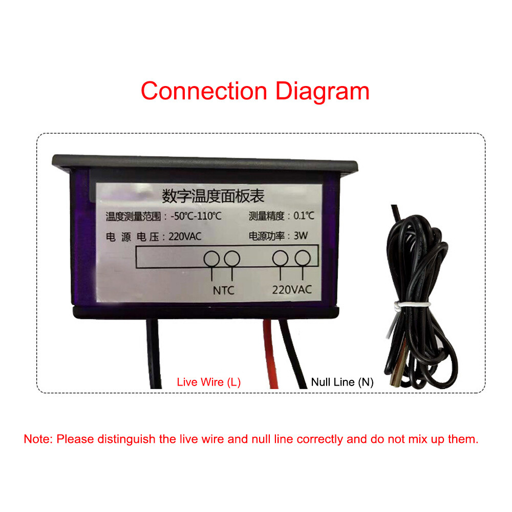 Đồng Hồ Đo Nhiệt Độ Nhúng ZFX-900 Bảng Hiển Thị Nhiệt Độ Kỹ Thuật Số Thông Minh Cho Tủ Lạnh Tủ Đông Lạnh