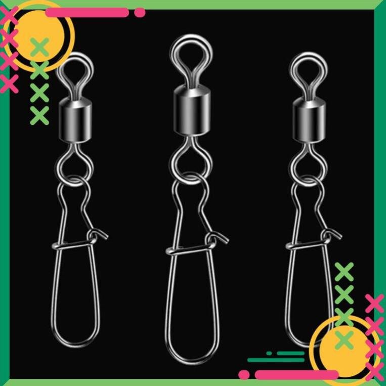 [Sale] Khóa Link Nhật - Bộ 10 Chiếc Ma Ní Nhật Bằng Thép - Khóa Linh Chống Xoắn Cao Cấp - Phụ Kiện Câu Cá -Dcyt