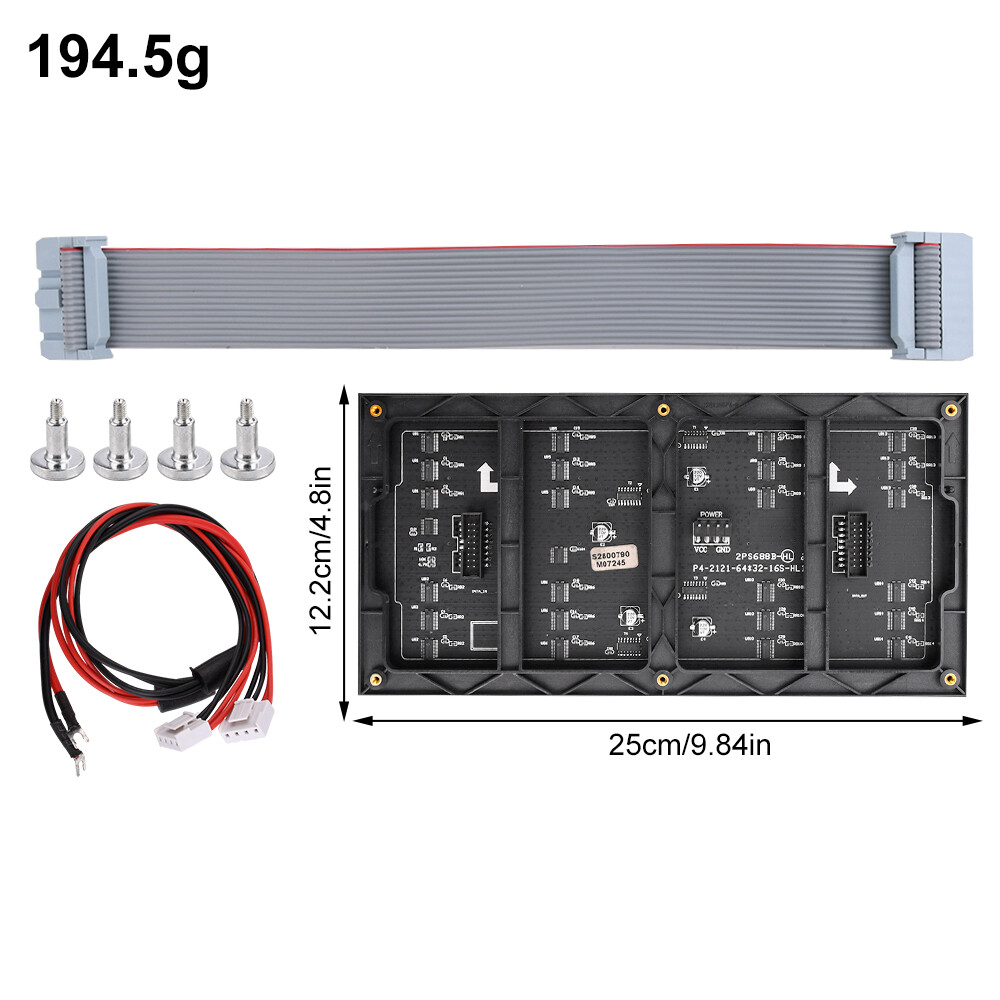 RGB LED matrix light panel, household tools, FocusAi P3/P4LED display matrix module advertising screen for advertising, banner display, demonstration, video display, educational purposes, etc.
