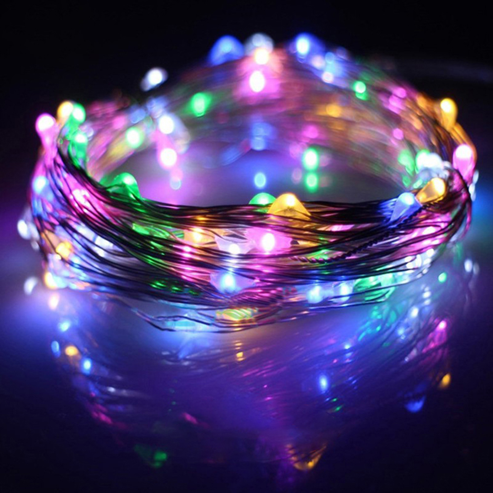 PENNYJ 2/5/10m Starry String Light Bright Flexible Copper Wire Starry String Fairy Light for Wedding Fairy String Light