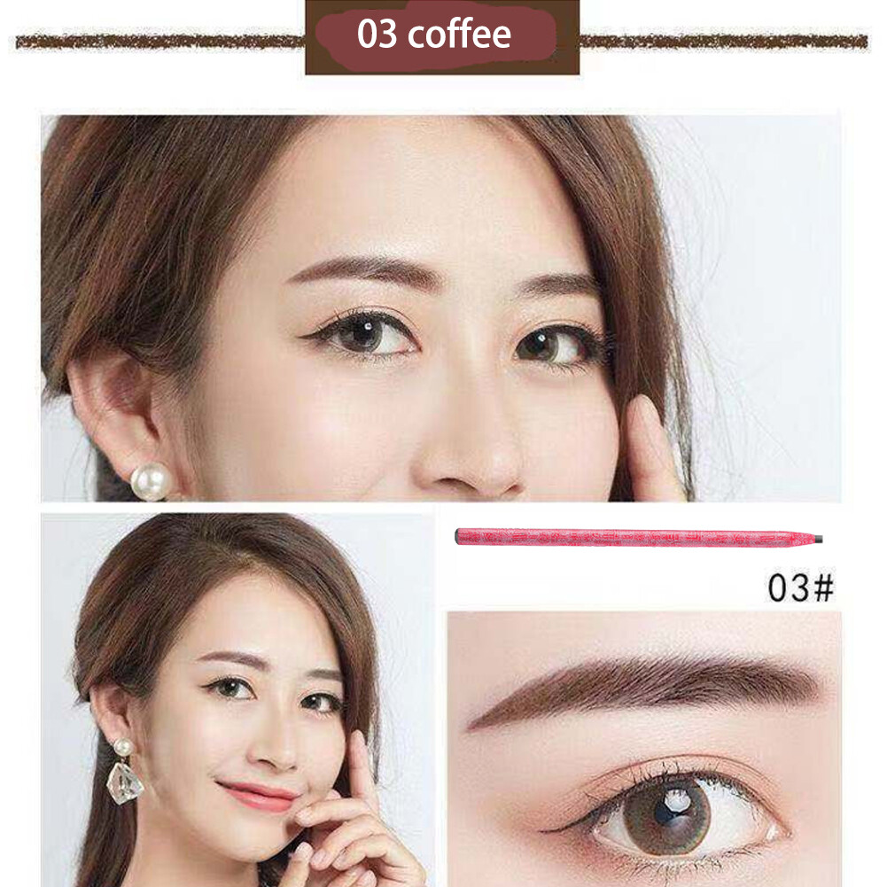 BEAUTYBIGBANG Red Rod Drawing Eyebrow Pencil Red Rod Pull Line Eyebrow Pencil Tattoo Waterproof And Sweat-Proof Non-Marking Gold Rose Eyeb