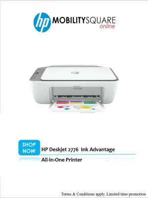 HP Deskjet 2776 Ink Advantage Print , Scan , Copy ,Wifi