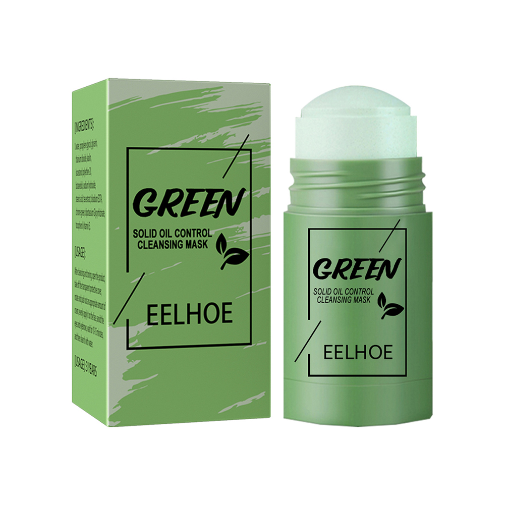 Green Tea Mask Deep Cleansing Purifying Clay Mask Skin Care Oil-control Whitening Mask Rotatable Shrink Pore Acne