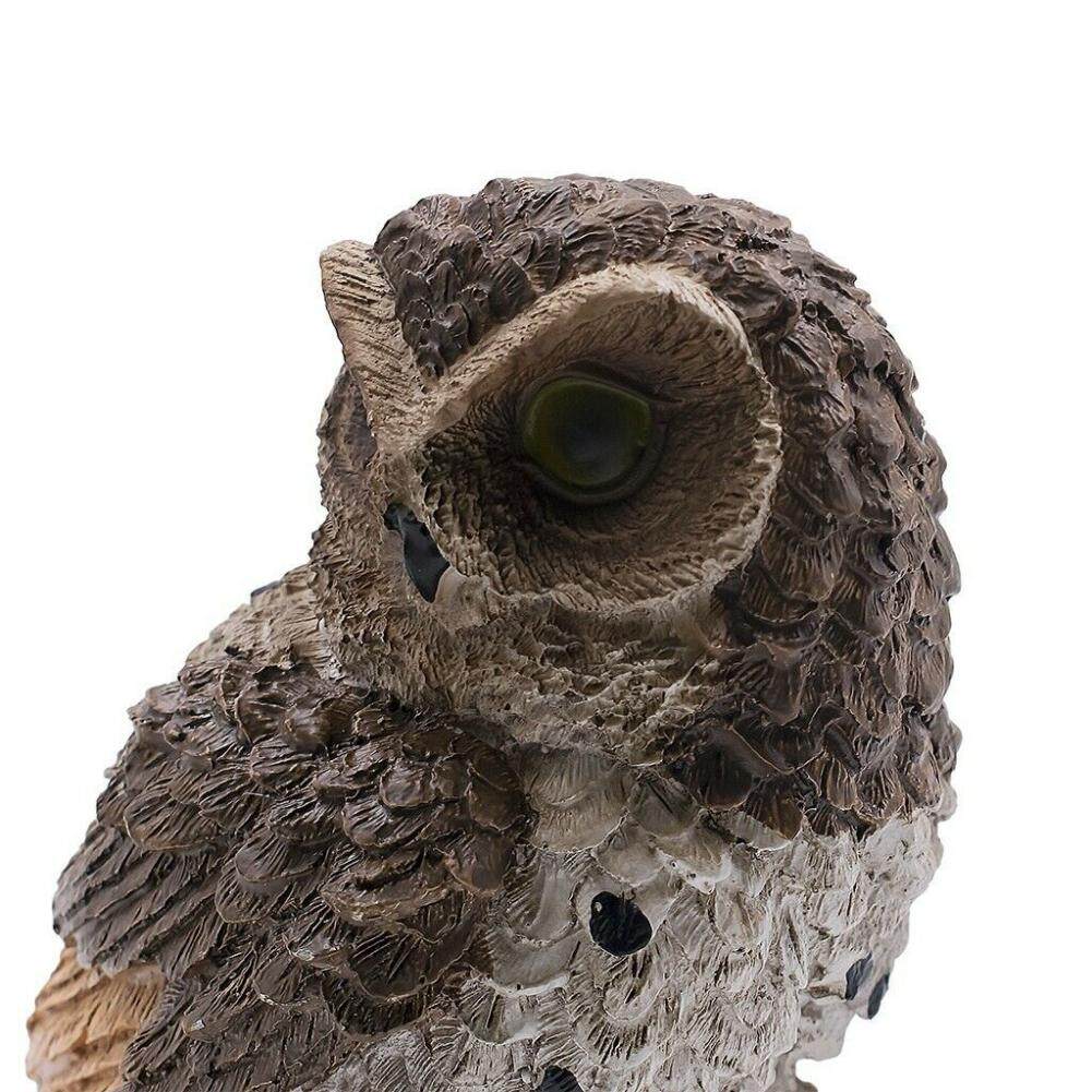 Solar Garden Lights Owl Ornament Animal Bird Outdoor LED Decor Sculpture Novelt
