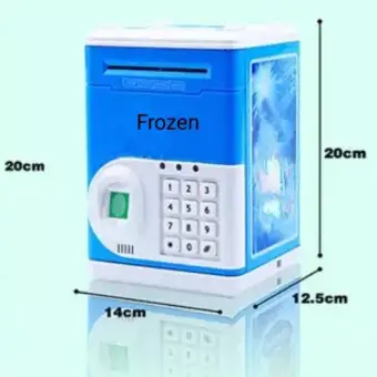 Jmall Kids Piggy Bank Atm Machine Notes Coins Saving Box Free 3
