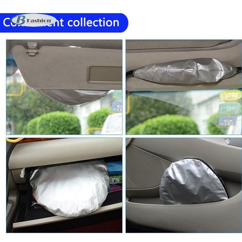 B-F Có Thể Gập Lại Tấm Che Nắng Kính Chắn Gió Xe Ô Tô Cửa Sổ Trước Lớn Visor Block Cover SUV Ô Che Nắng