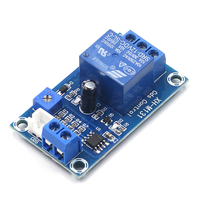 1PCS/2PCS Detection sensor brightness XH-M131 DC 5V light control switch 10A photoresistor relay module automatic control module
