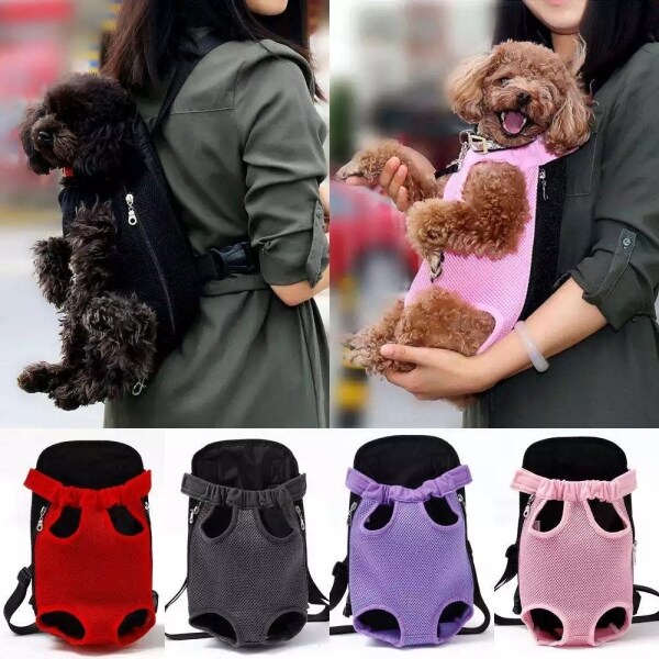 DY LOVING Túi Đựng Chó Cưng Du Lịch Con Chó Con Phía Trước Ba Lô Địu Mèo Vải Bạt Di Động Ngoài Trời Có Thể Điều Chỉnh Thực Bag Chân Ra Hot Bán