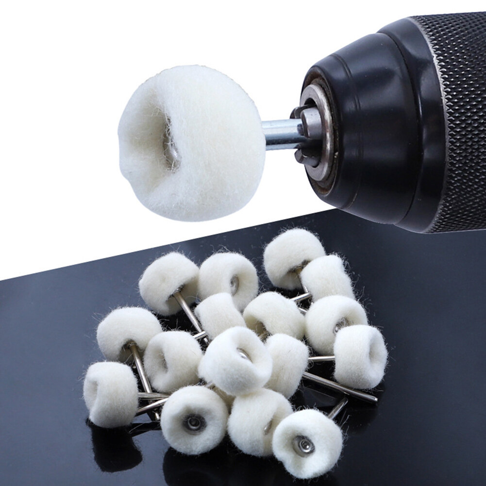 3mm Shank Wool Polishing Abrasive Brush Grinding Buffing Wheel Hand Tools