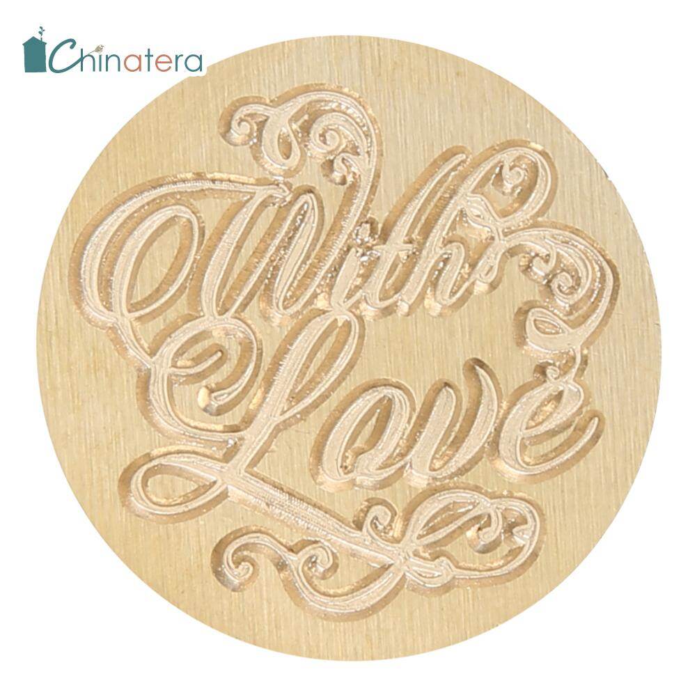 [Chinatera] 25mm Vintage Antique Romantic Letter Sealing Wax Stamp Head DIY Scrapbooking Wedding Diary Photo Album Hobby Tools Dedicated Seal Stamp Replace Copper Head