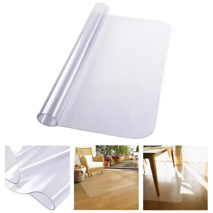 Office Chair Mat For Hard Wood Floors Clear Rectangle Pvc Floor Protector 48 X 36 Lazada Singapore Office Chair Mat For Hard Wood Floors