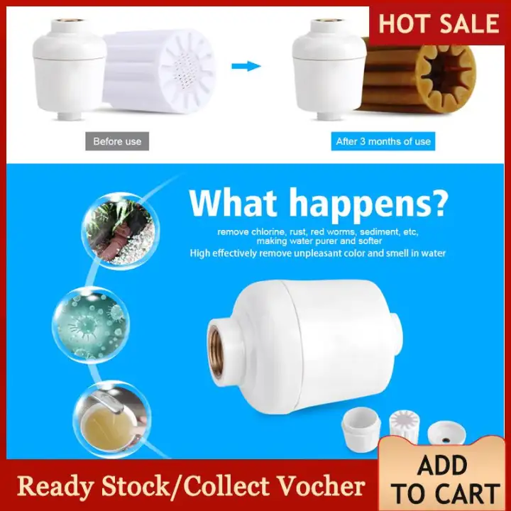 Removable Healthy Bathroom Shower Head In Line Faucet Filter