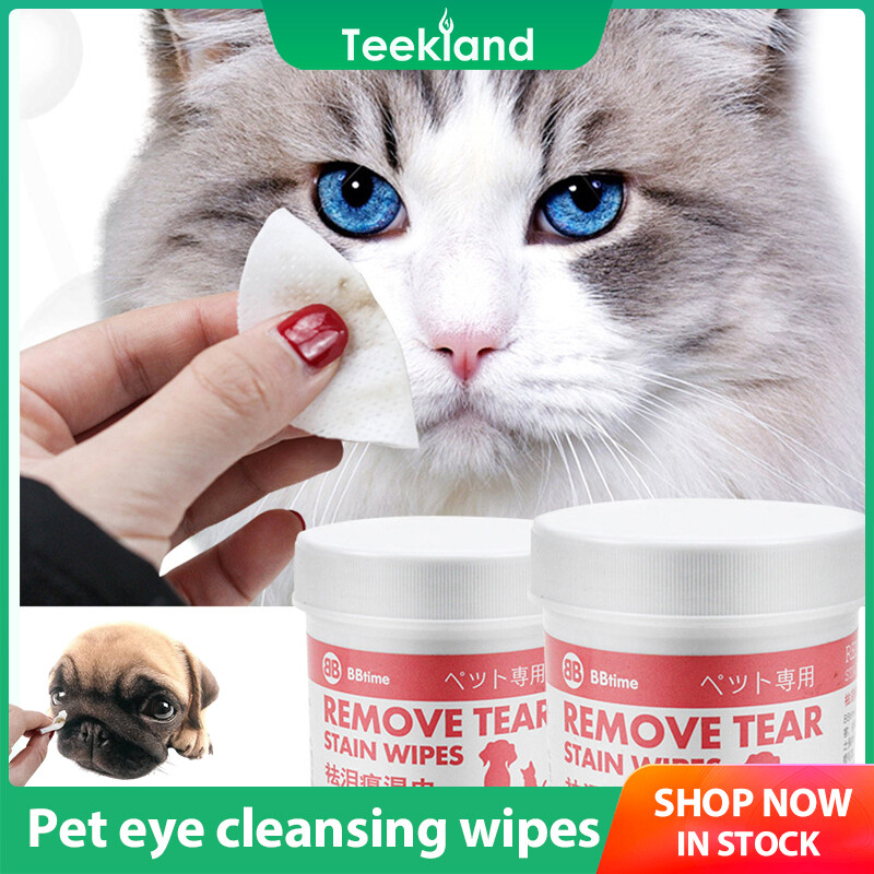 100 Tablets Pet Cat and Dog Eye Cleaning and Tear-removing Wipes Eliminate Traces of Cats Dogs Tears
