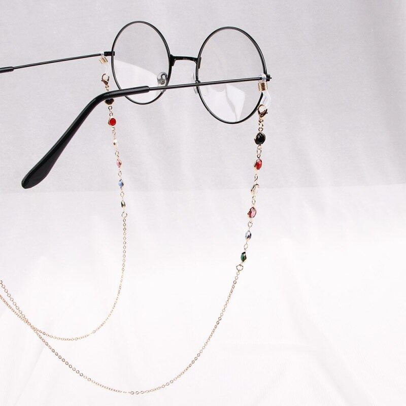 Giá bán Phụ Nữ Mắt Dây Thời Trang Handmade Giả Ngọc Trai Đính Hạt Eyewears Kính Mát Dây Đeo Vòng Cổ Kính Đọc Sách Dây Chuyền Dây