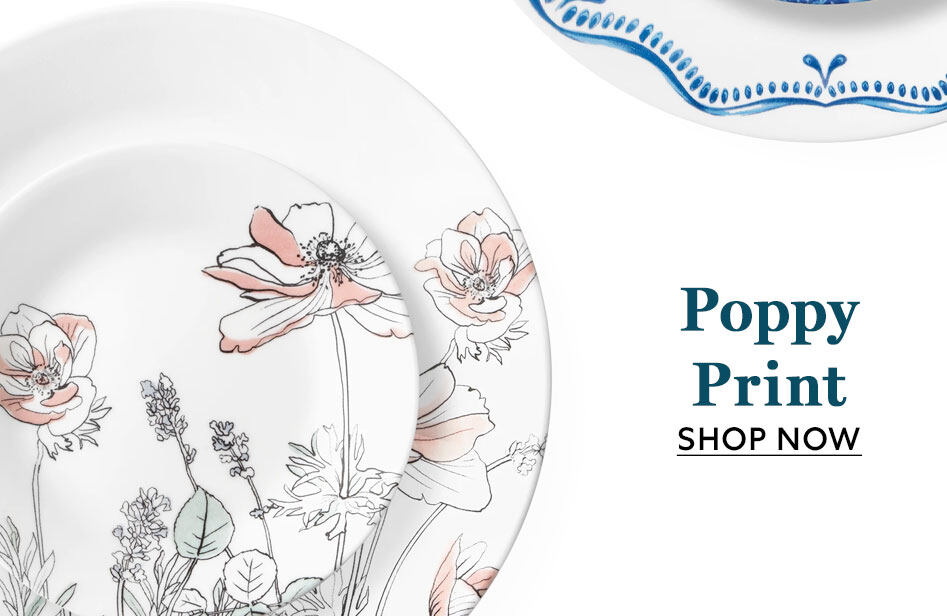 Corelle poppy print bowl