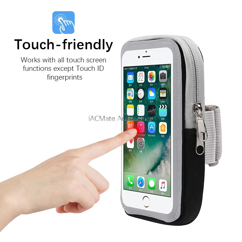 Running Phone Holder, Karvense Phone Arm Bands For Running Exercise Workout Jogging, Fit IPhone 13 Mini/12 Mini/11 Pro/SE/XS/8, Samsung Galaxy, Phones Up To 5.8'', Universal Sweat-Proof Arm Rmband