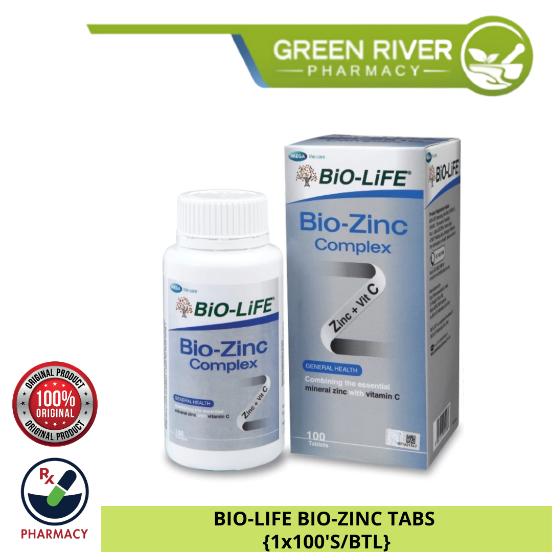 BIOLIFE BIOZINC COMPLEX TABS {100'S/BTL} Lazada