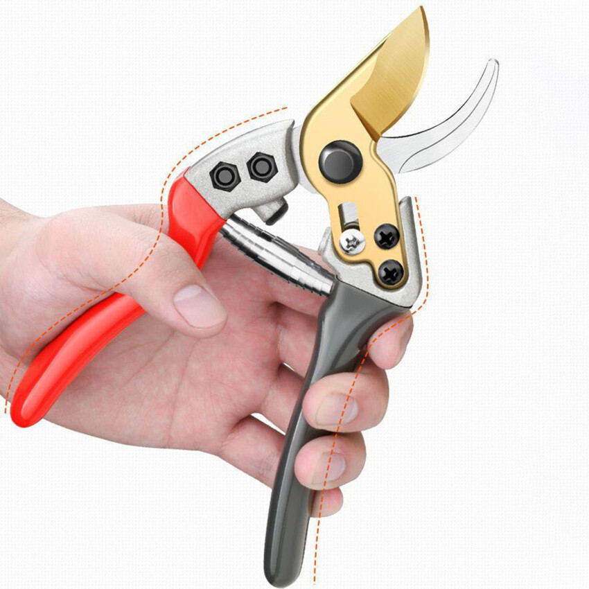 New Pruning Shears Gardening Pruning Fruit Tree Pruning Shears Stainless Steel Pruning Scissors Cut 25mm Thick Branches