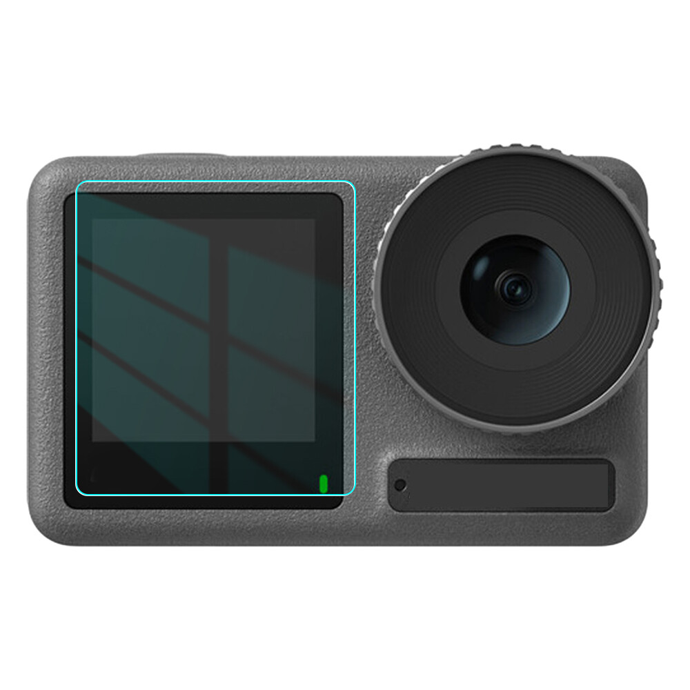HD Transparent Anti-Scratch Anti-Drop Anti-fingerprint Action Camera Screen Protector Compatible with DJI OSMO Action4 Planar Tempered Film