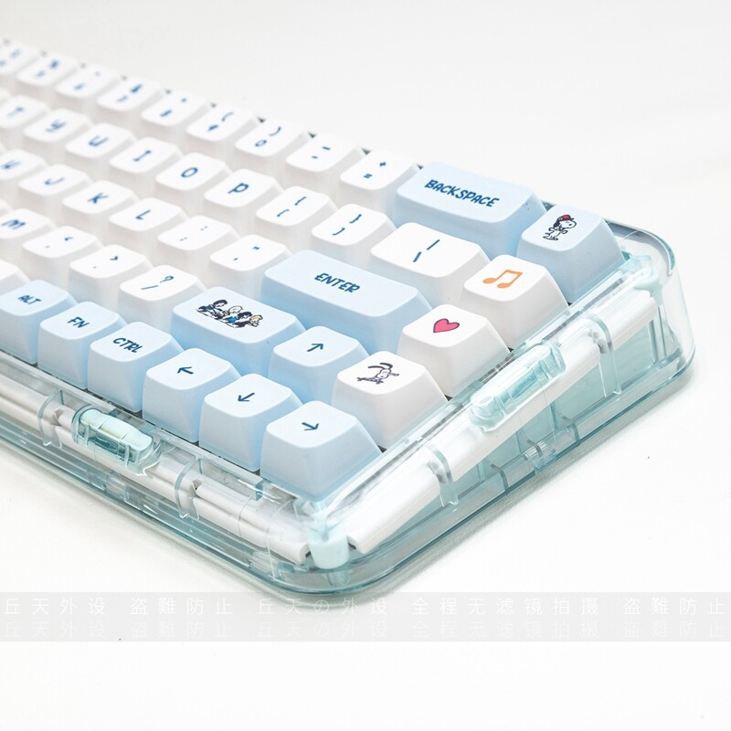 Snoopy Keycap 133 Phím MDA Profile PBT Nắp Phím Thăng Hoa Cho Công Tắc Cherry MX Bàn Phím Cơ Keychron/RK61/GK61/Anne Pro 2