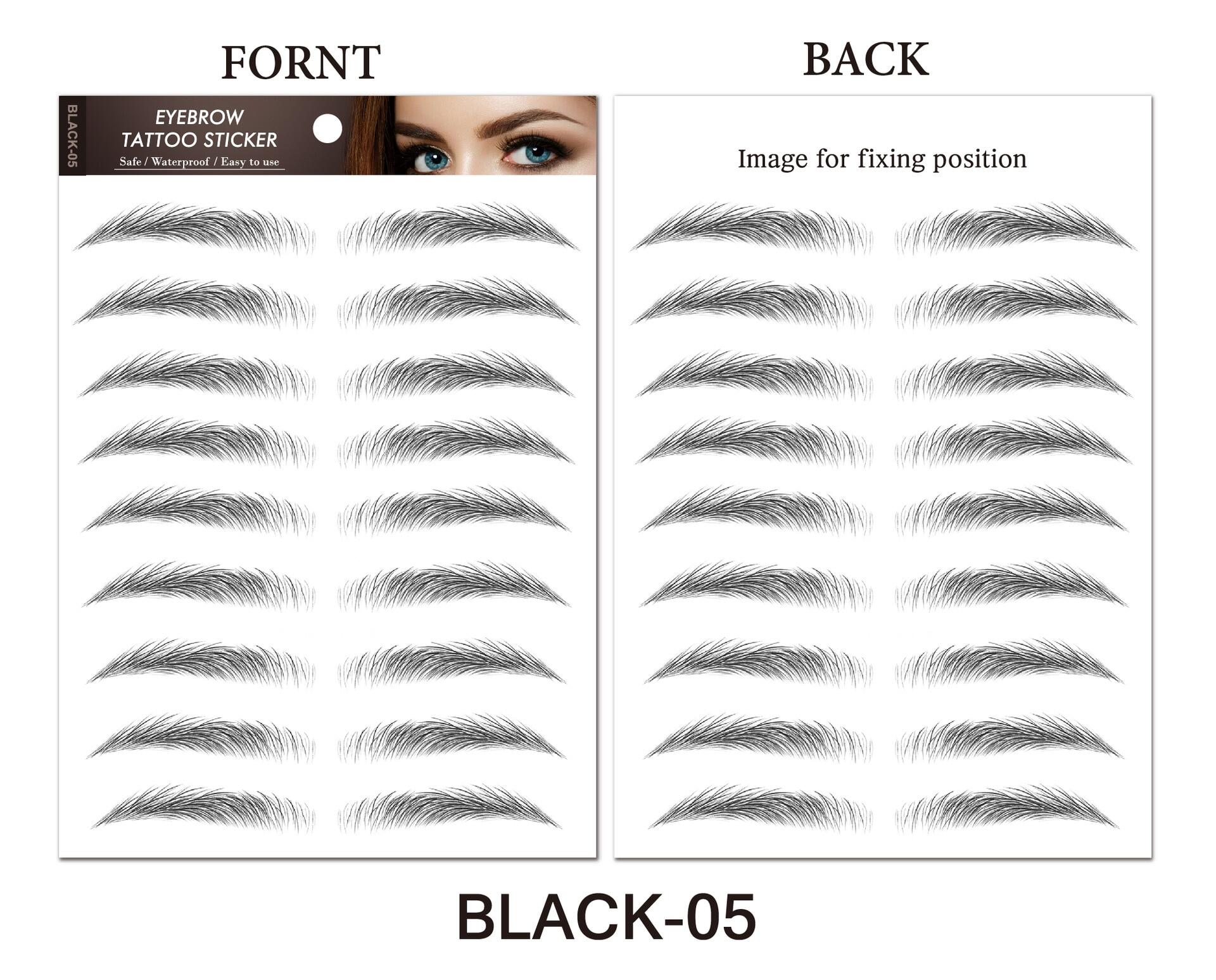 Water-based 6D Authentic Eyebrow Sticker Waterproof Cosmetics Long Lasting Makeup False Eyebrows Stickers