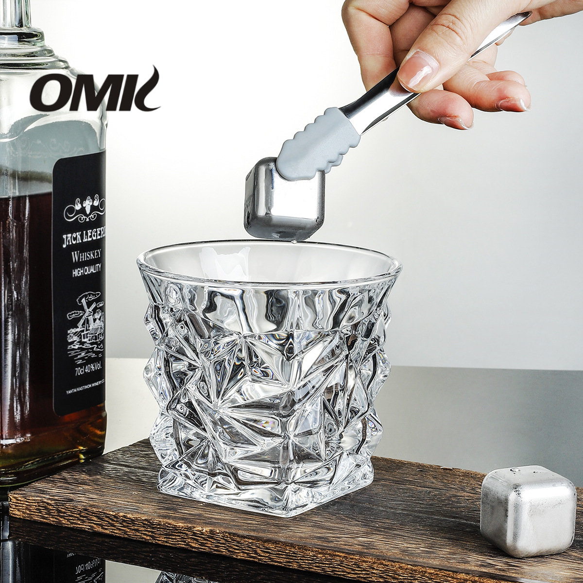 OMK European style wine glasses crystal set