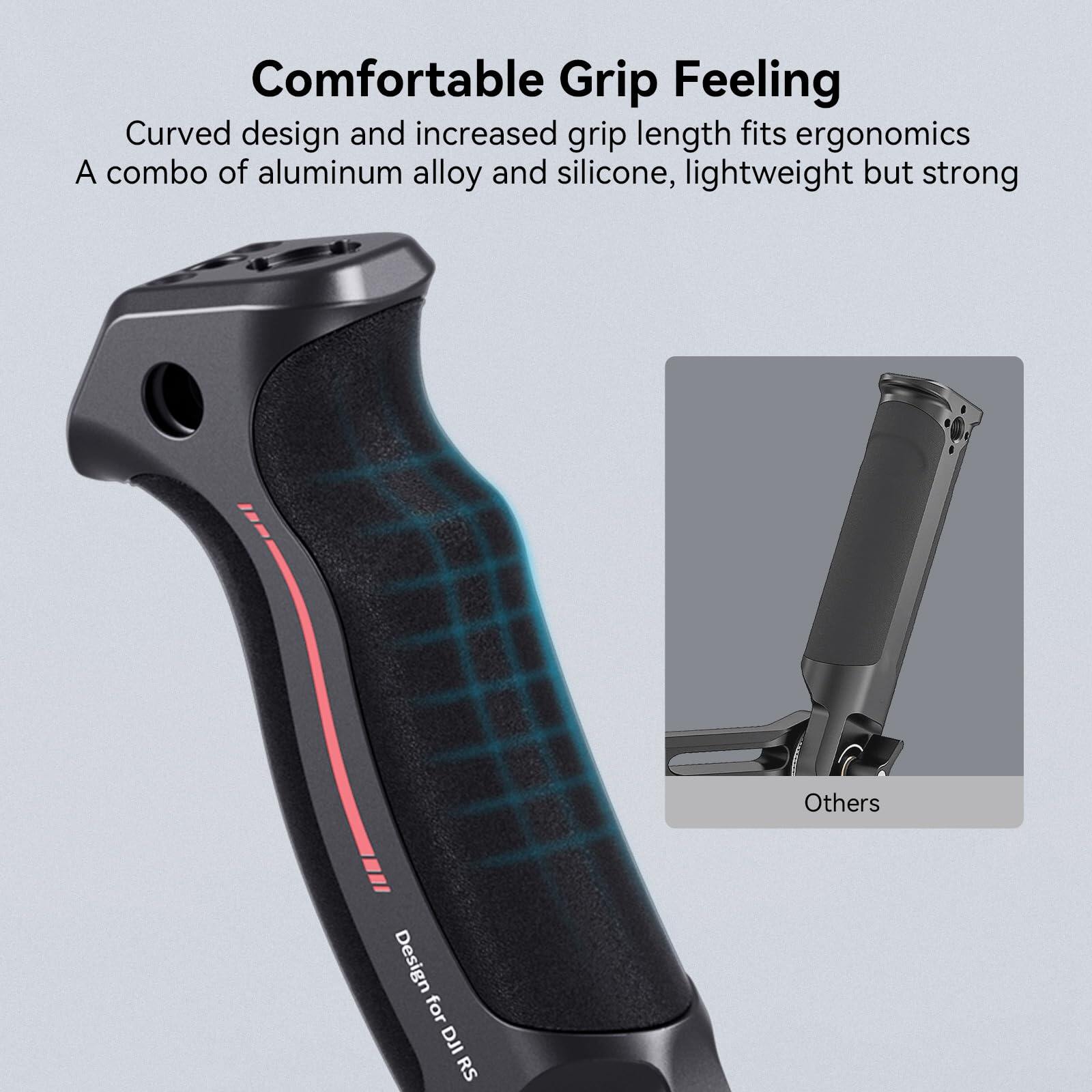 SmallRig Dây đeo có thể điều chỉnh tay cầm chống rung Handgrip với trọng lượng-giảm dây đeo vai cho DJI RS 3 / RS 3 Pro / RS 2 cho góc thấp bức ảnh 4383 / 4118