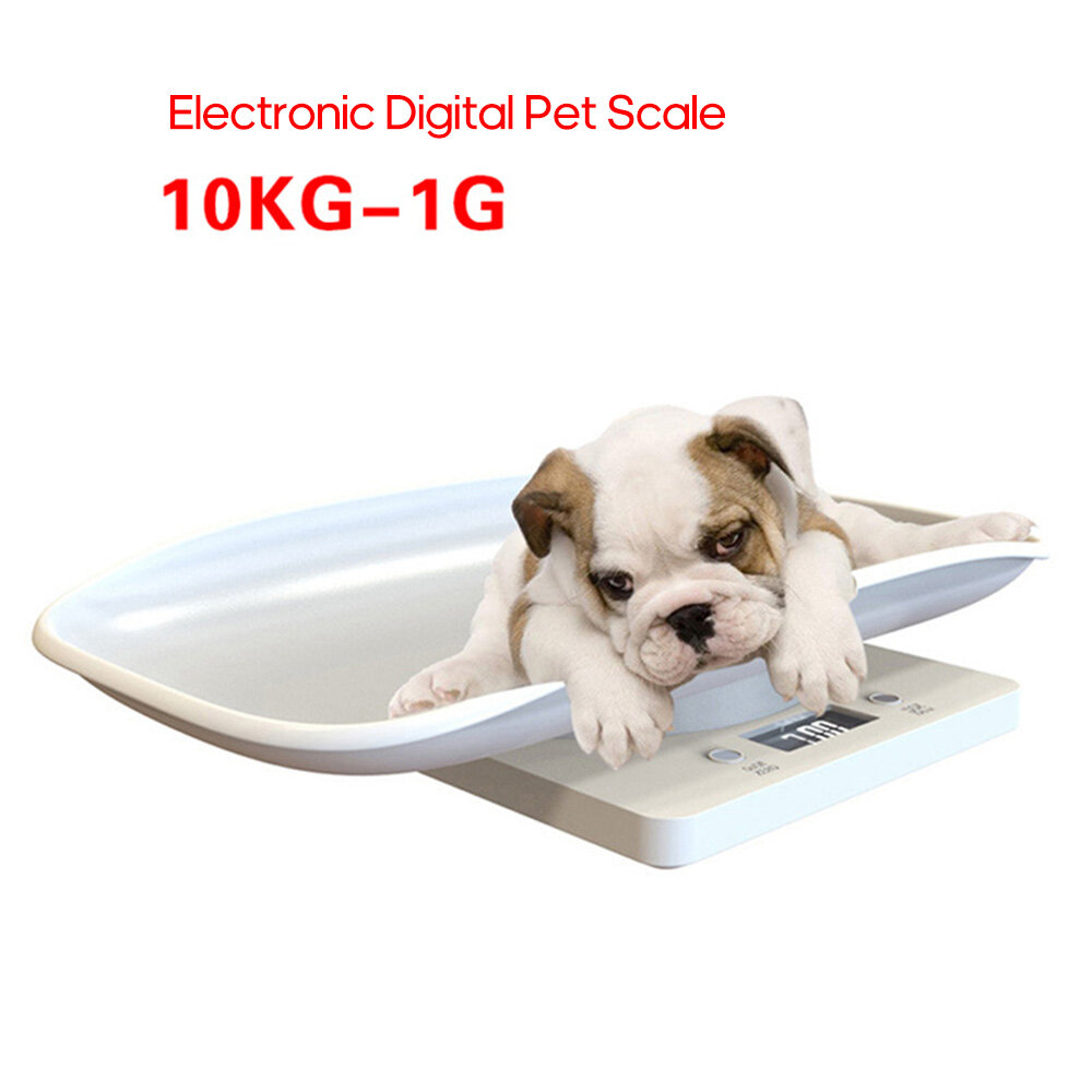 Small Pet Scale Digital Portable Dog Cat Scale Electronic Kitchen Food Scale with LCD Display