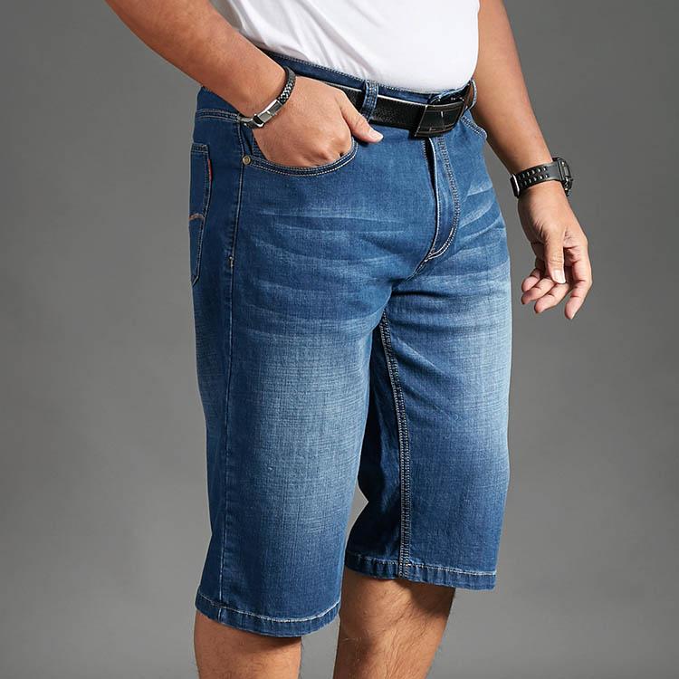 Long Shorts Jeans Stretch Denim 