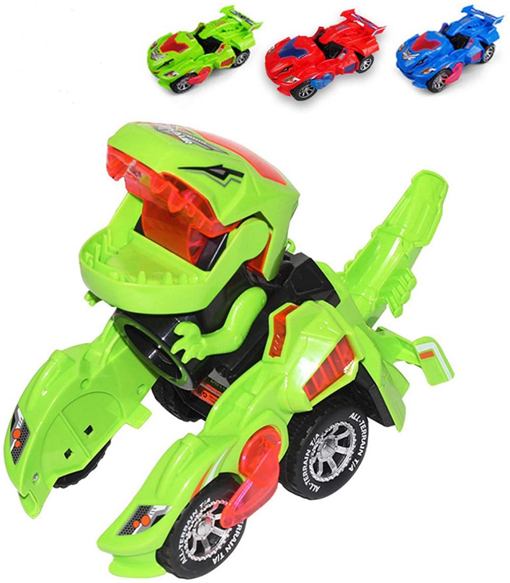 Transformers Dinosaurs Led Car Toys for Children Boys