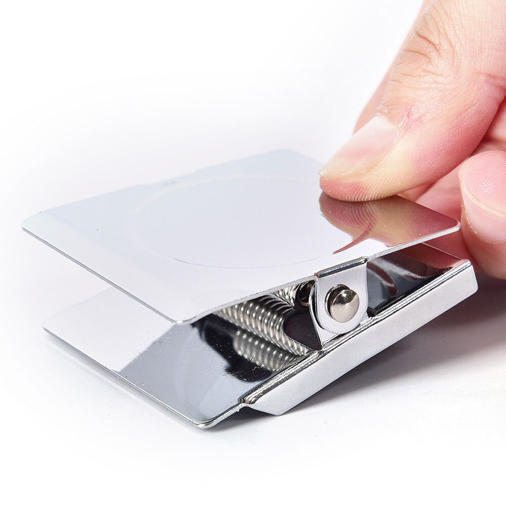 Hook Memo Note Silver Wall Clip Magnet Clip Spring Loaded