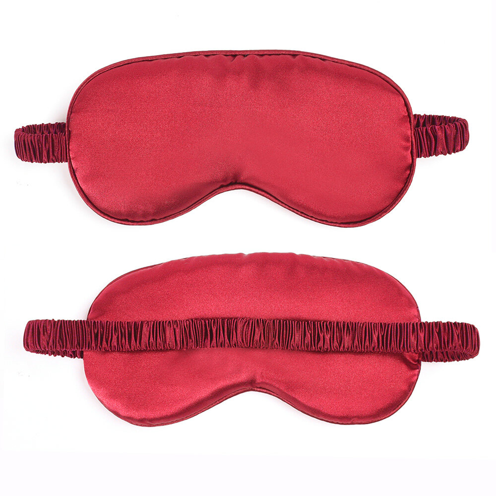 Fashionable Multi-color Double-sided Soft Silk Eye Mask Summer Cool Breathable Blackout Sleep Satin Eye Masks