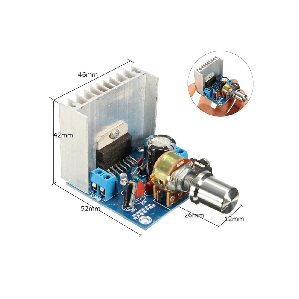 Tda7297 version b amplifier board dc 9-15v 15wx2 digital audio power amplifier module stereo dual channel 15w + 15w amplificador