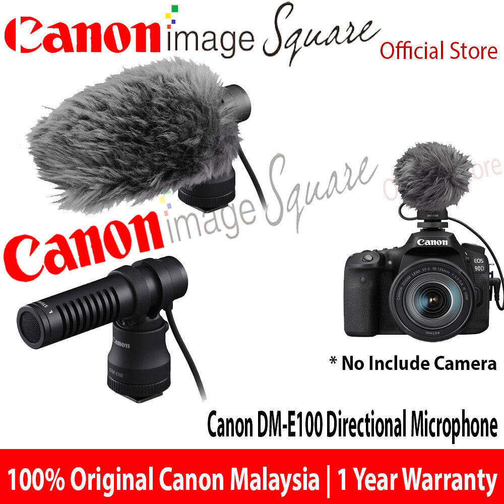 CANON DM-E100 Directional Microphone for DSLR Mirrorless Camera