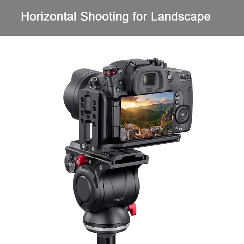 DSLR Camera L Bracket Vertical Horizontal Switching Tripod Quick Release Plate for Canon Nikon Stabilizer Tripod Monopod
