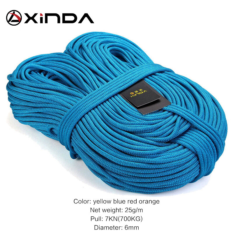 XINDA Escalada 10M XINDA Professional Rock Climbing Rope 6mm Diameter High  Strength Equipment Cord Safety Rope Survival Rope