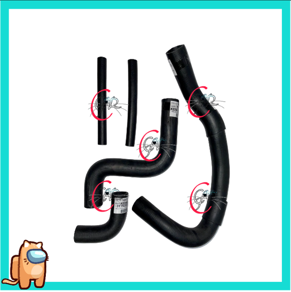 PERODUA KEMBARA OLD RADIATOR HOSE SET OEM (5PCS) Lazada