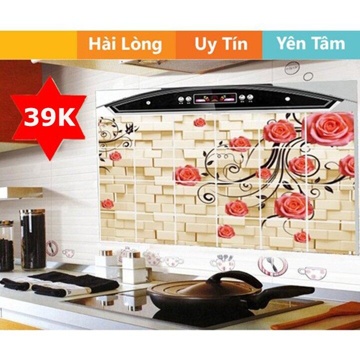 Giấy dán bếp chịu nhiệt cỡ to 60x90cm - giấy dán