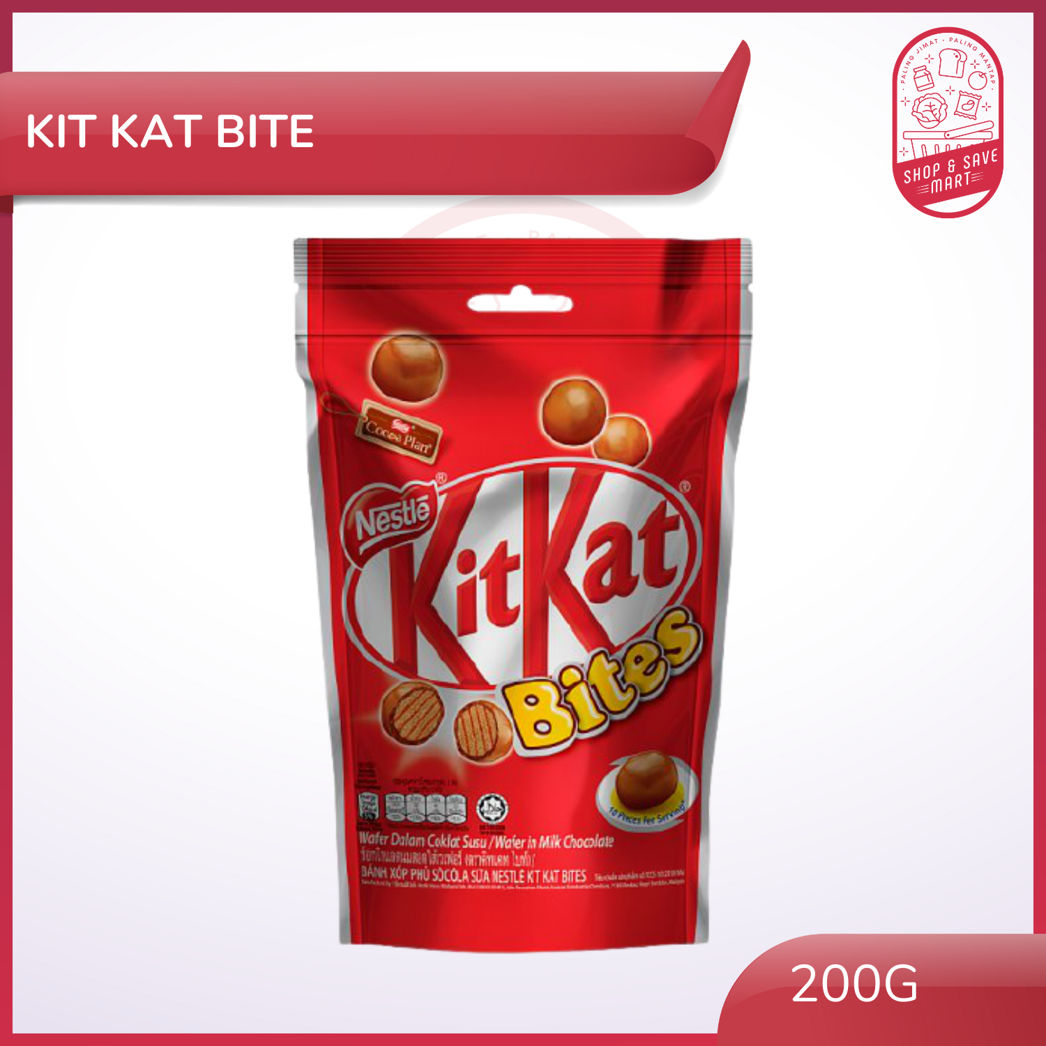 Nestle Kit Kat Bite Chocolate 200g Coklat Nestle Kit Kat Bite Lazada