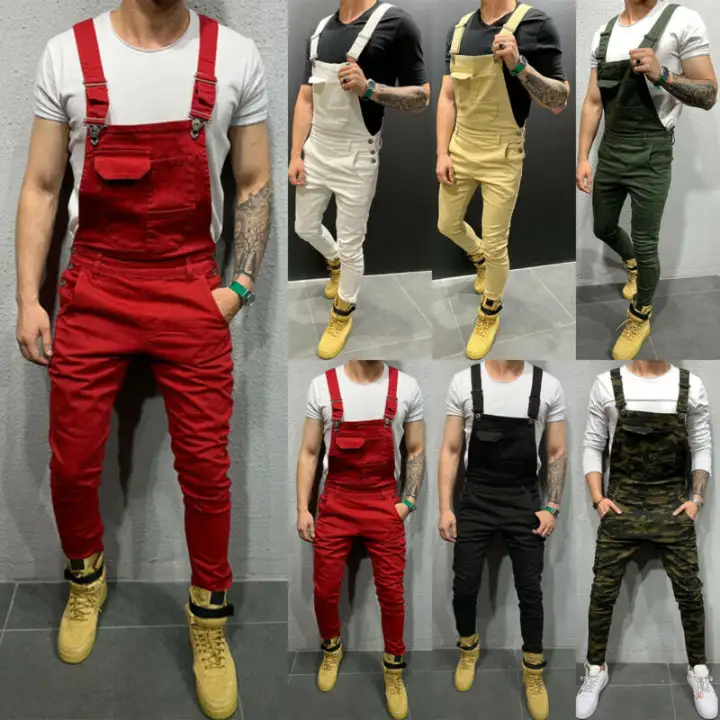 slim fit overalls