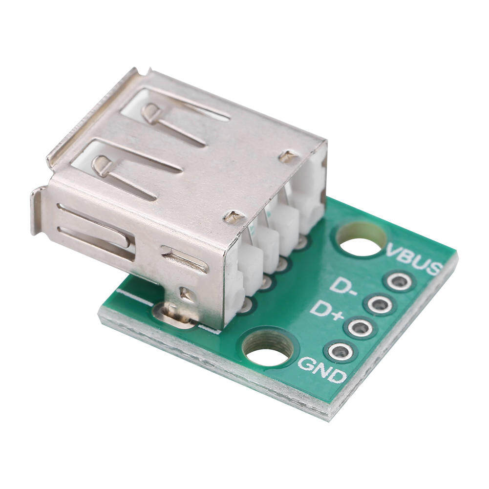 10Pcs USB USB Breakout Board Type A Female Socket Breakout Board 2.54mm Pitch Adapter Connector DIP
