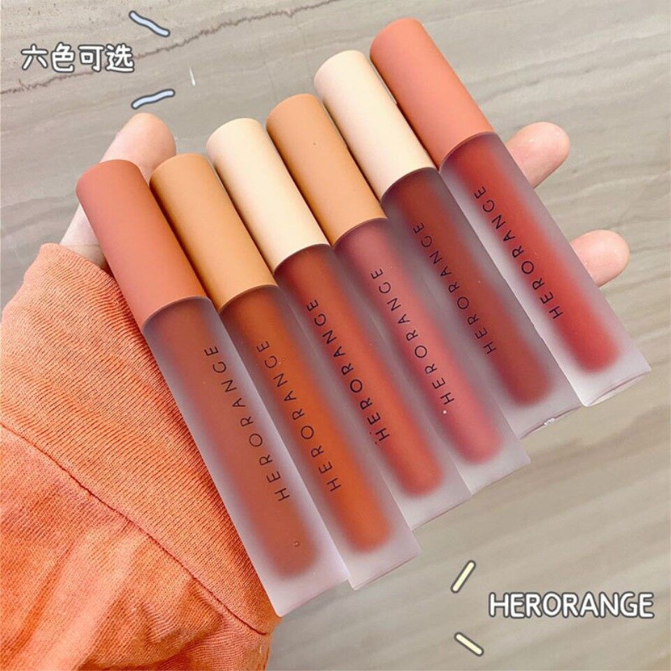 HERORANGE Matte Lip Glaze Long-lasting Tint Lipstick