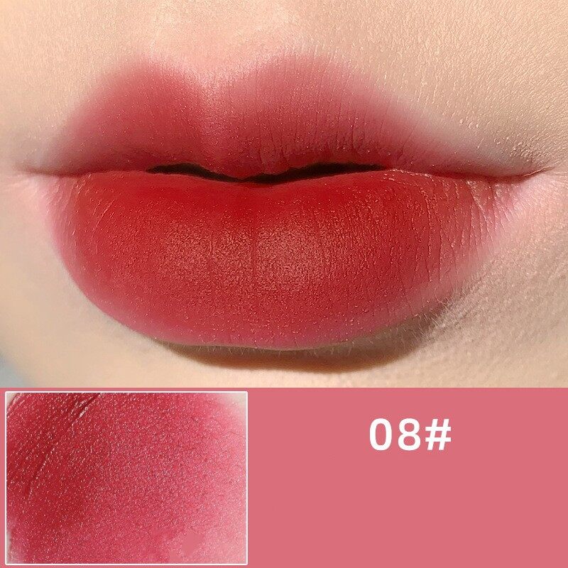 8 Colors Velvet Matte Lip Gloss Waterproof Non-stick Cup Liquid Lipsticks Long Lasting Sexy Red Lip Tint Women Makeup