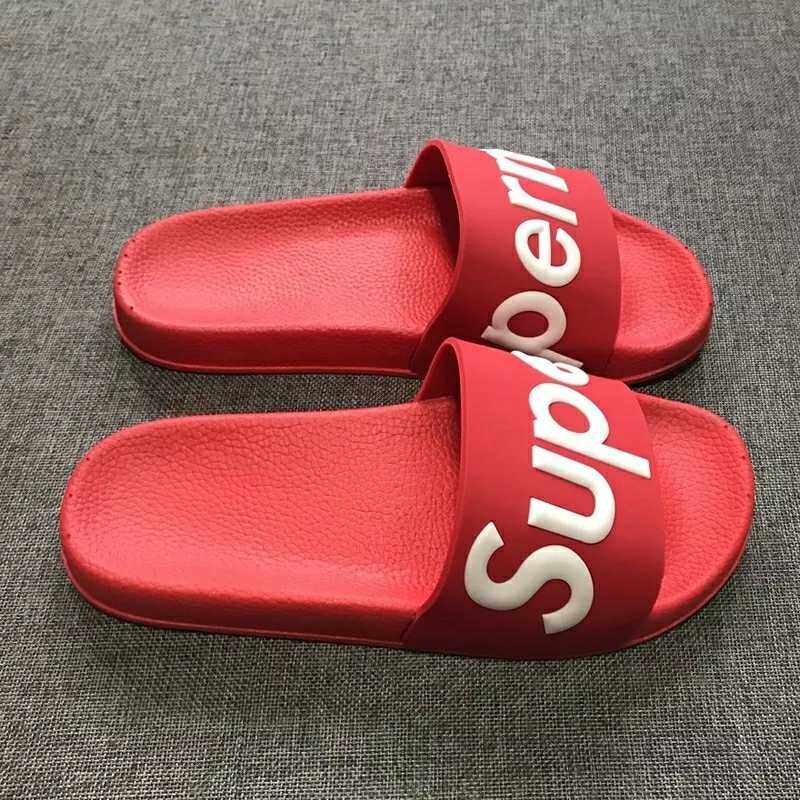 Supreme slippers for men and women trend Korean version of