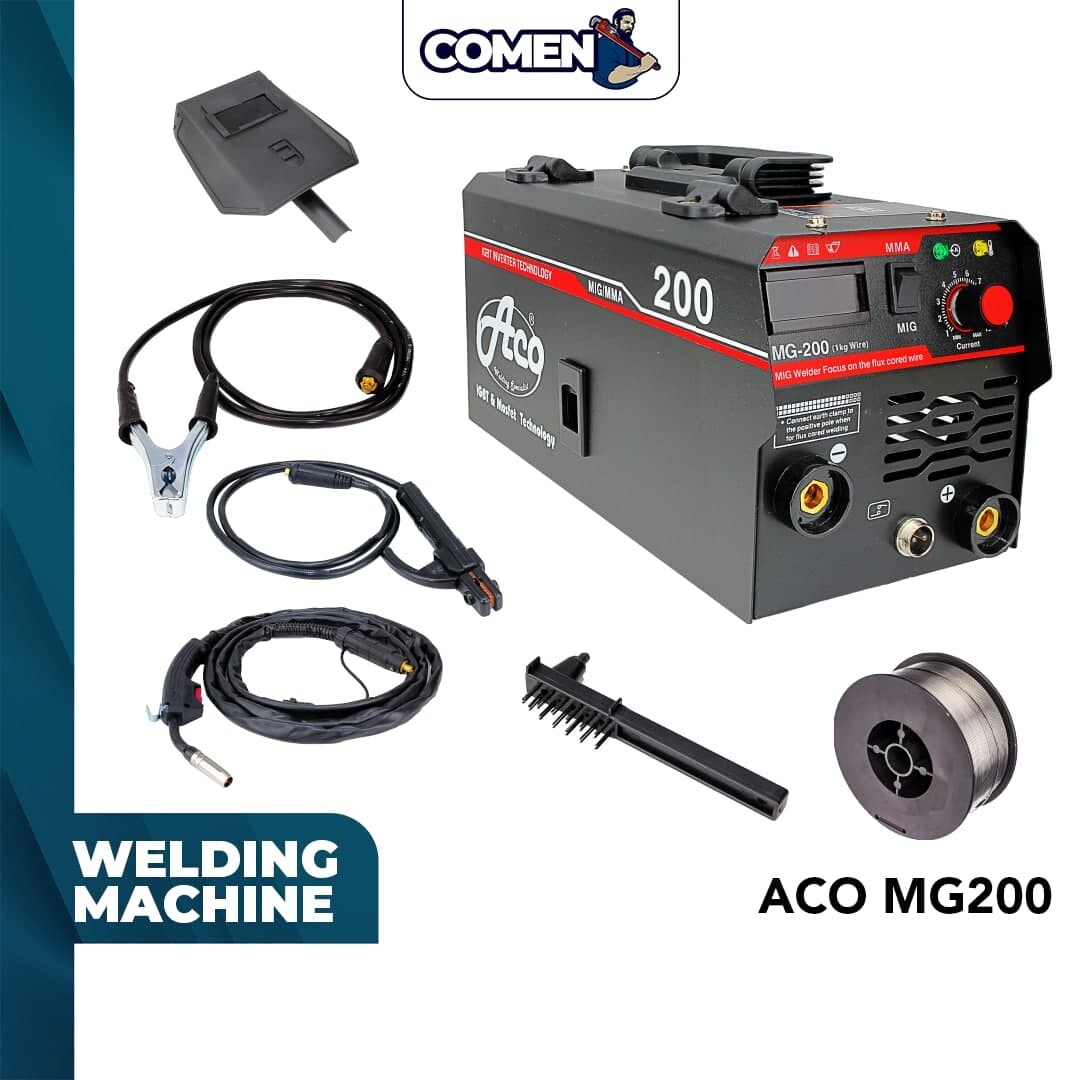 ACO Welding Machine MG200 MIG Gasless Welding Machine Inverter Welder