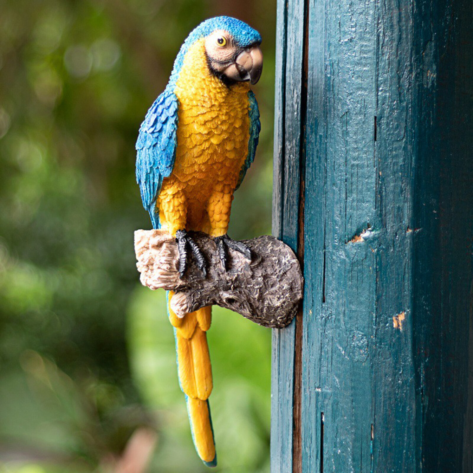 Blesiya Tượng Vẹt Vườn Bằng Nhựa Mô Phỏng, Sân Sau Macaws Bãi Cỏ Trang Trí Tường Hình Chim