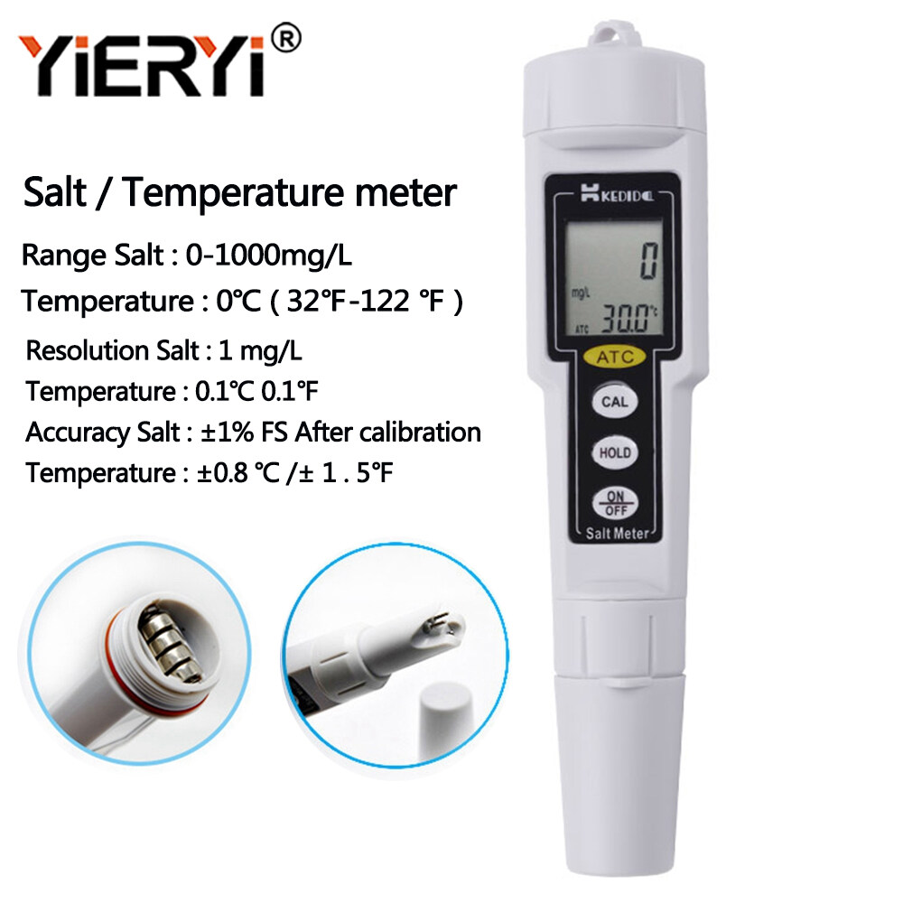 Yieryi Digital salinity meter water quality tester Food salinity tester