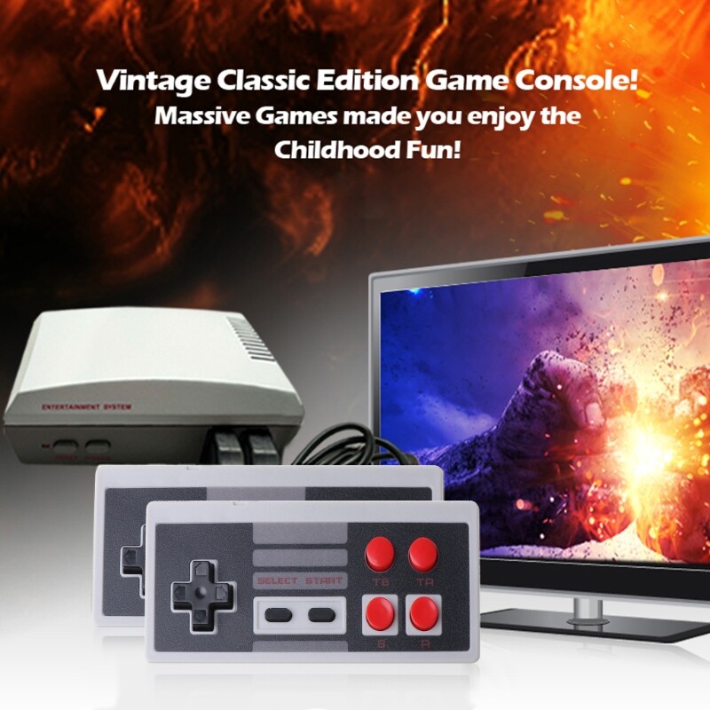 4 Button Controller Gamepad For Coolbaby TV Handheld Video Game 9 Pin Console